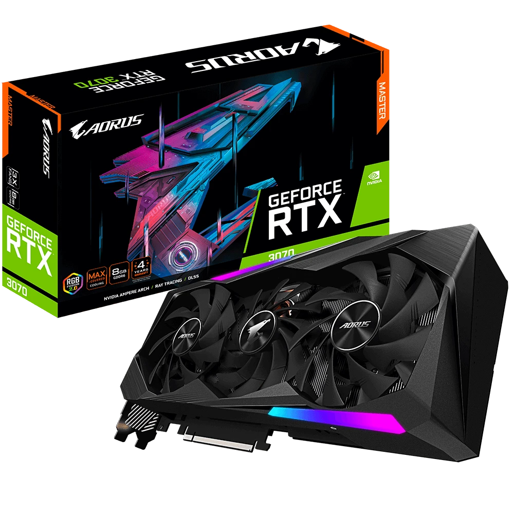 Gigabyte AORUS GeForce RTX 3070 MASTER 8G  (Rev. 2.0)